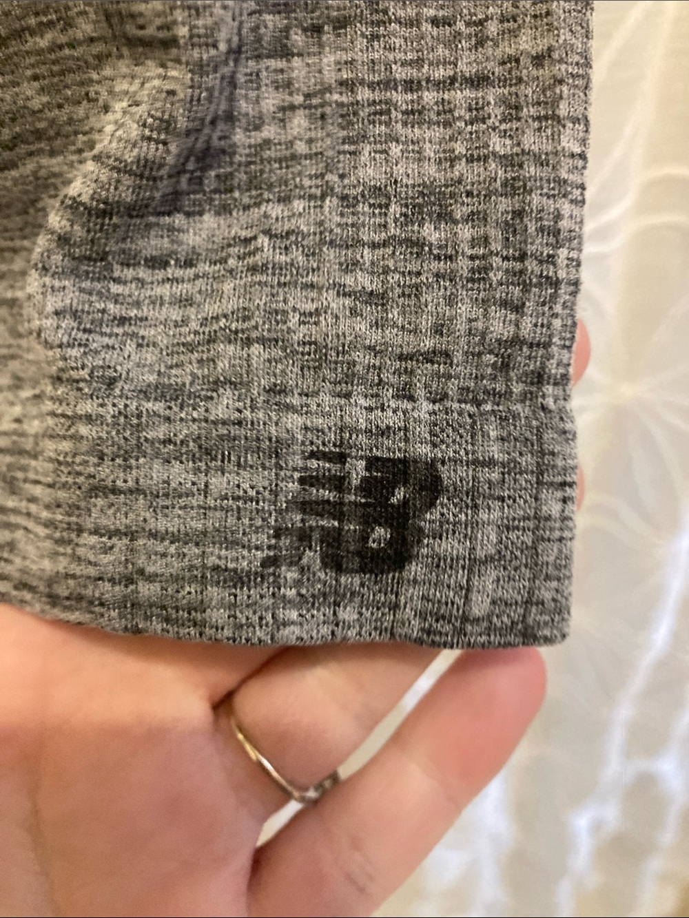 New Balance Heather Gray Racerback Performance Tank - Picture 3 of 5